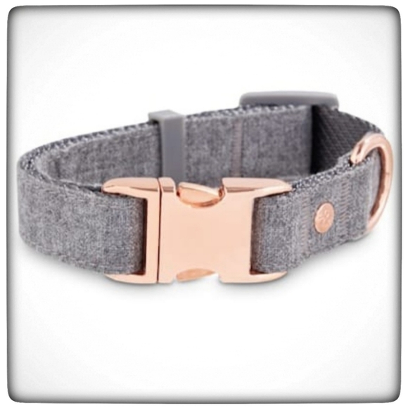 Bond & Co. Regal Rose Gold and Grey Dog Collar-XXSmall - Picture 1 of 4